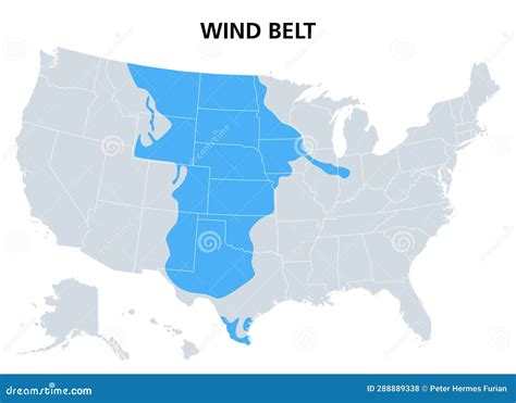 Wind Belt Of The United States Areas With High Wind Speeds Political