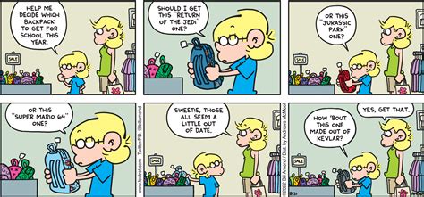 Out Of Date Back To School Foxtrot Comics By Bill Amend