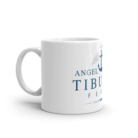 White Glossy Mug Angel Island Tiburon Ferry