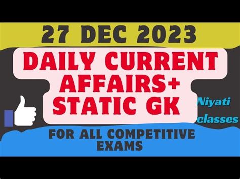 DAILY CURRENT AFFAIRS STATIC GK Hsscexam Cgl Chsl Sscgd All State