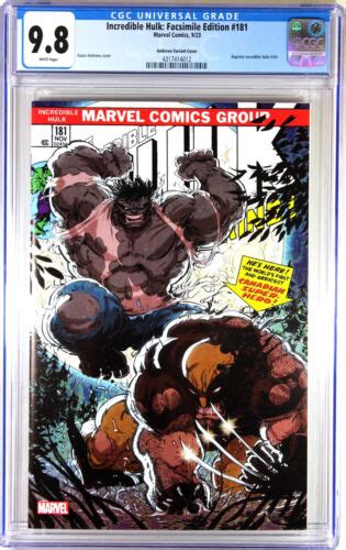 INCREDIBLE HULK 181 SDCC 2023 FACSIMILE EDITION CGC GRADED 9 8 NM