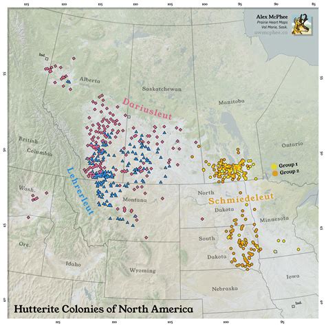 Map of Hutterite colonies shows religion and evolution - Big Think