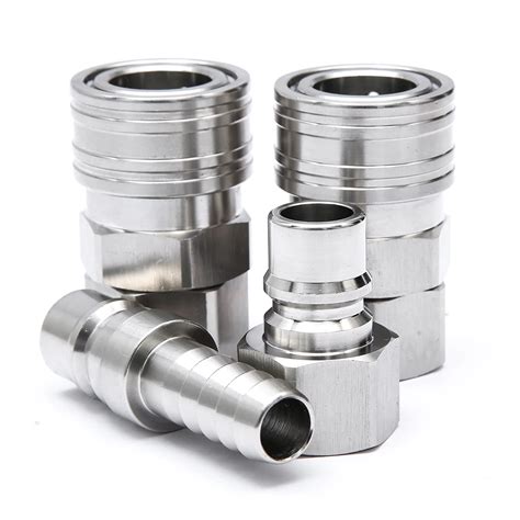 Stainless Steel Pneumatic Quick Coupler Air Hose Quick Connector Quick