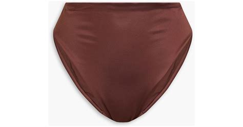 Form And Fold The S Rise Bikini Briefs In Purple Lyst UK