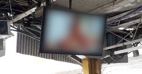 Commuters Mortified As Porn Is Screened At Train Station Platform For Three Minutes The Mirror