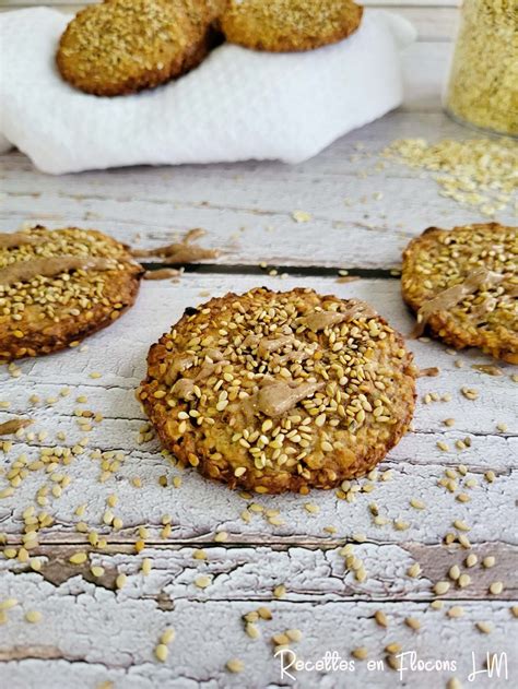 Biscuits Proteines Au Sesame Sans Gluten Et Vegan Recettes En Flocons