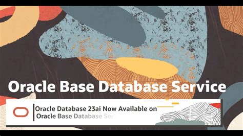 Oracle Database Ai On Oracle Base Database Service Youtube