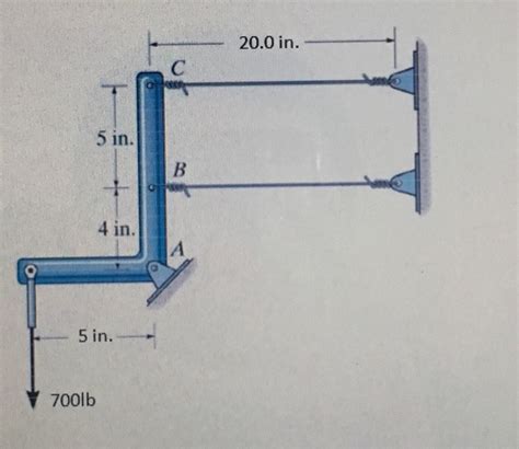 Solved The Rigid Link Is Supported By A Pin At A And Two Chegg