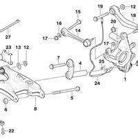 GENUINE BMW E39 SALOON REAR SUSPENSION ECCENTRIC CAMBER ADJUSTMENT BOLT