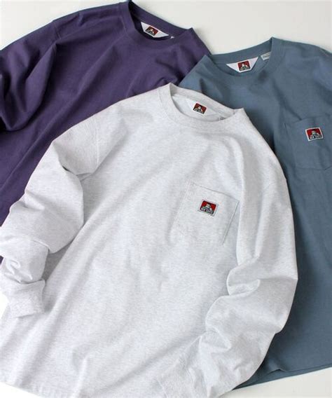 BEN DAVISベンデイビスのBEN DAVIS ベンデイビス LONG SLEEVE POCKET TEE ピスネーム