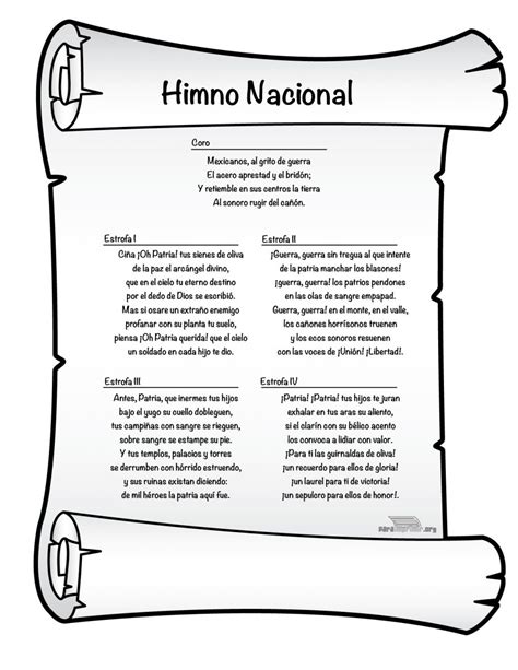 Calam O Himno Nacional Oraci N Patria Y Juramento A La Bandera Hot