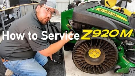 How To Service John Deere Z M Change Oil Air Filter Fuel Filter