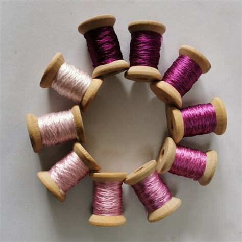 Spools Natural Mulberry Silk Embroidery Threads Floss Diy Etsy