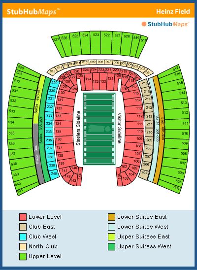 Heinz Field Seating Chart, Pictures, Directions, and History ...