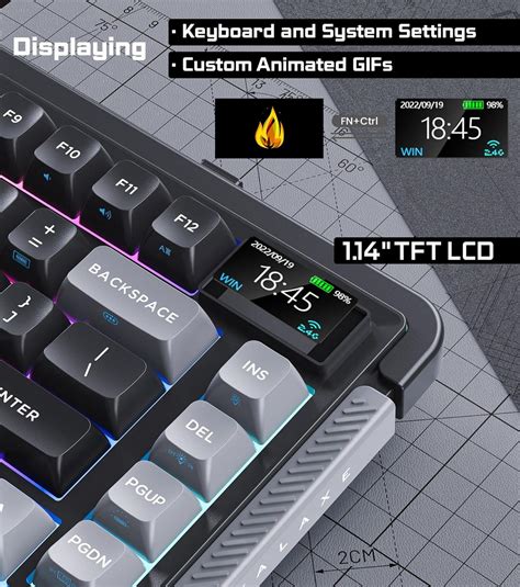 ROYALAXE L Wireless Mechanical Keyboard Hot Swappable Wired Bluetooth G Wireless