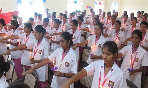 Lamp lighting ceremony held for GITAM Nursing students