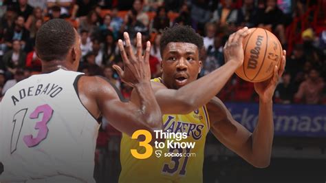 Three Things To Know Lakers Vs Heat 1 4 23