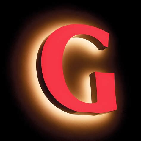 illuminated signage letters