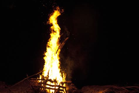 Towering flames above a bonfire-6017 | Stockarch Free Stock Photos