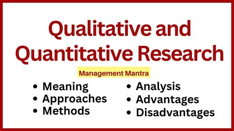 Qualitative Research And Quantitative Research Quantitative And