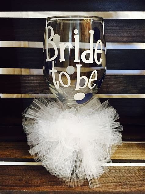 Bride To Be Wine Glass Bride Wine Glass Bridal Gift Bachelorette