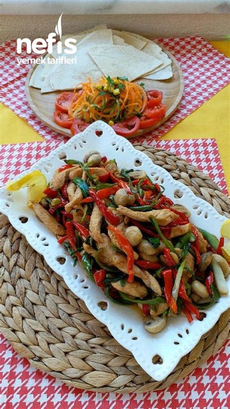 Mantarl Tavuk Fajita Nefis Yemek Tarifleri Healthy