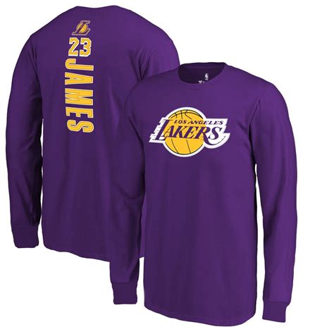 Fanatics Branded Lebron James Los Angeles Lakers Youth Purple Team