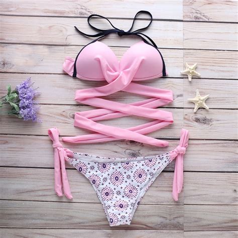 Push Up Padded Bra Swimsuit Bathing Sexy Women Bikini Set Swimwear