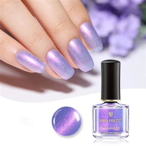 BORN PRETTY 6ml Selected Purple Series Pure Color Nail Polish Holo