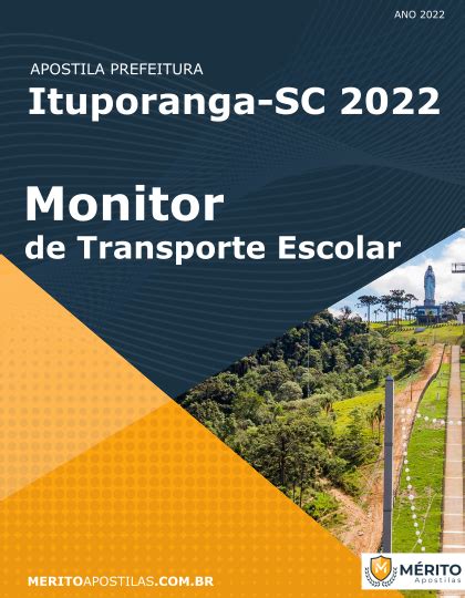 Apostila Monitor De Transporte Escolar Prefeitura De Ituporanga Sc