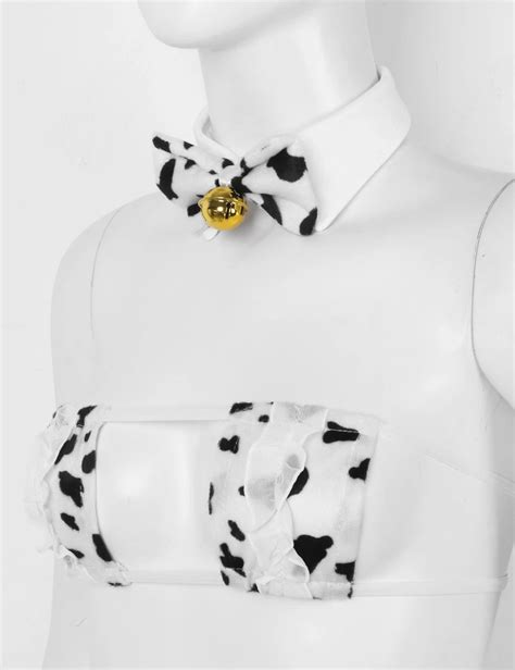 Womens Cute Anime Cow Cosplay Costume Japanese Style Bikini Roleplay Lingerie Set Buy Womens