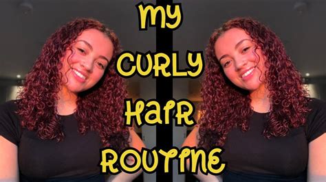 My Curly Hair Routine Wash And Go Youtube