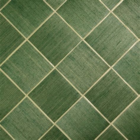 NS51704 | Chess Dark Green Natural Grasscloth Wallpaper