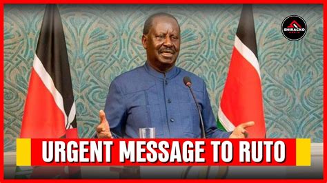 Ruto Runs Into Hiding As Raila Odinga Sends Him A Tough Message Over