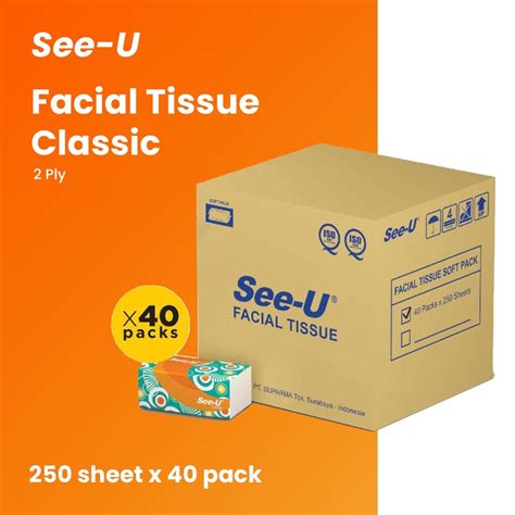 Jual Kemasan Dus Tisu See U Classic Ply S Isi Pcs Tissue