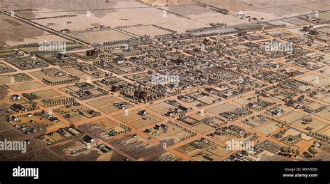 Bird's Eye View of Phoenix, Maricopa County 1885 Stock Photo - Alamy