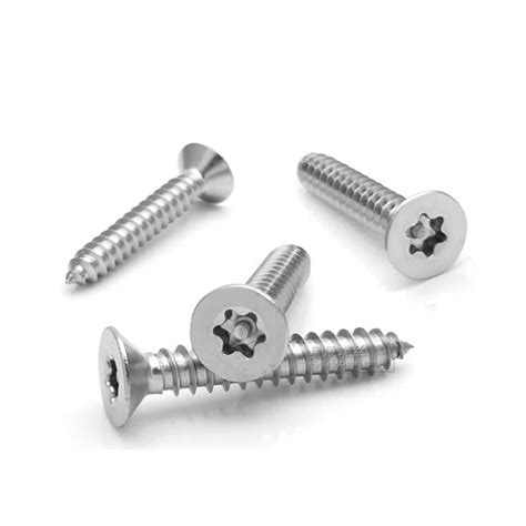 St Security Self Tapping Screw With Pin In Torx Drive Countersunk