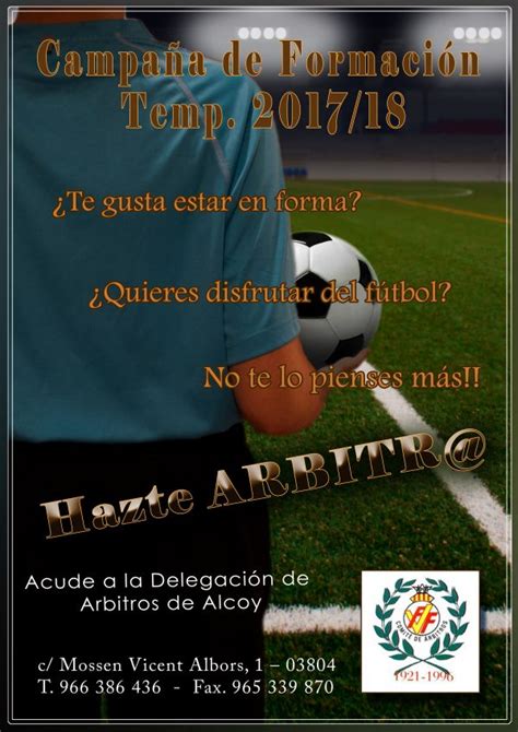 Curso Rbitro De Futbol Temporada Alcoyinforma