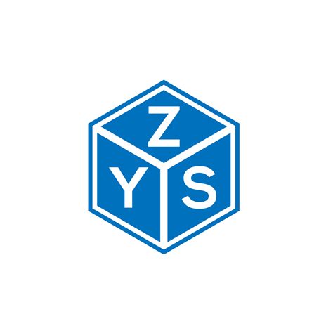 Design De Logotipo De Carta Zys Em Fundo Branco Conceito De Logotipo De Letra De Iniciais