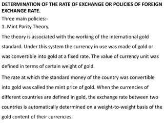 Foreign Exchange Rate Determination Ppt