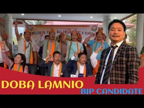 Doba Lamnio Official BJP Candidate Of The 8th Bameng Constituency