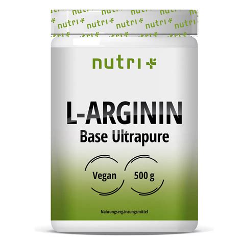 Nutri Plus L Arginin Base Ultrapure 500g Fitnesshandel Berlin