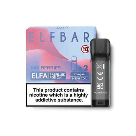 Mix Berries Elf Bar Elfa Prefilled Pod London Vape Hub