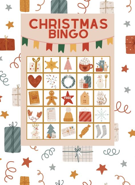 10 Christmas Bingo Cards Printable, Christmas Printables - Etsy