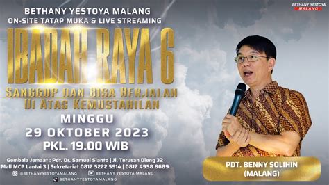 Ibadah Raya On Site 6 Tatap Muka Gereja Bethany Yestoya 29