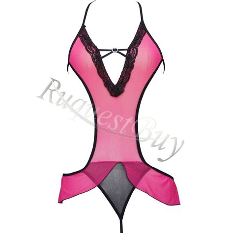 Conjunto Body Lingerie Sexy Sensual Fantasia Preto C Pink Mercado Livre