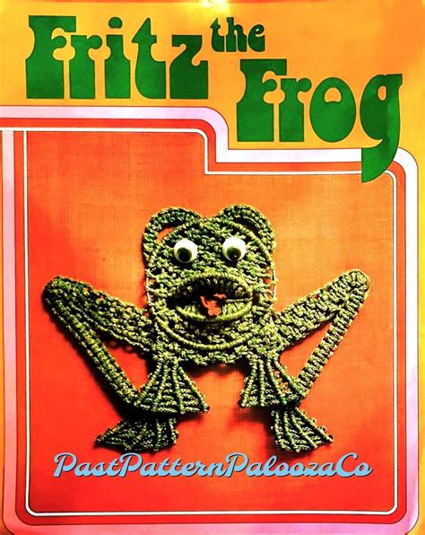 Vintage Macrame Pattern Fritz The Frog Wall Hanging Pdf Instant Digital