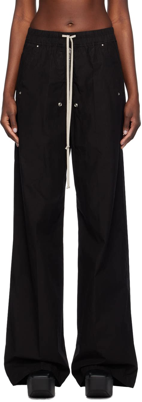 Black Geth Belas Lounge Pants By Rick Owens DRKSHDW On Sale