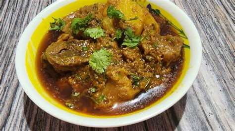 Tale Hue Aloo Gosht Village Style Aloo Goshtdesi Aloo Gosht With