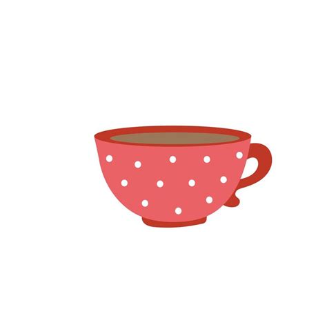 Hot Tea Coffee Cup Winter Holidays Elements Flat Design 4397817 Vector Art At Vecteezy